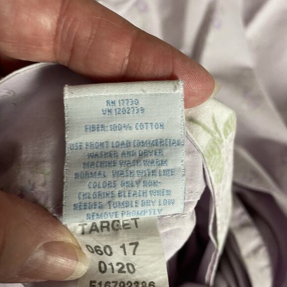 Simply Shabby Chic Duvet Cover Shams Full/Queen Lavender Floral Reversible 50x70 - Picture 4 of 10